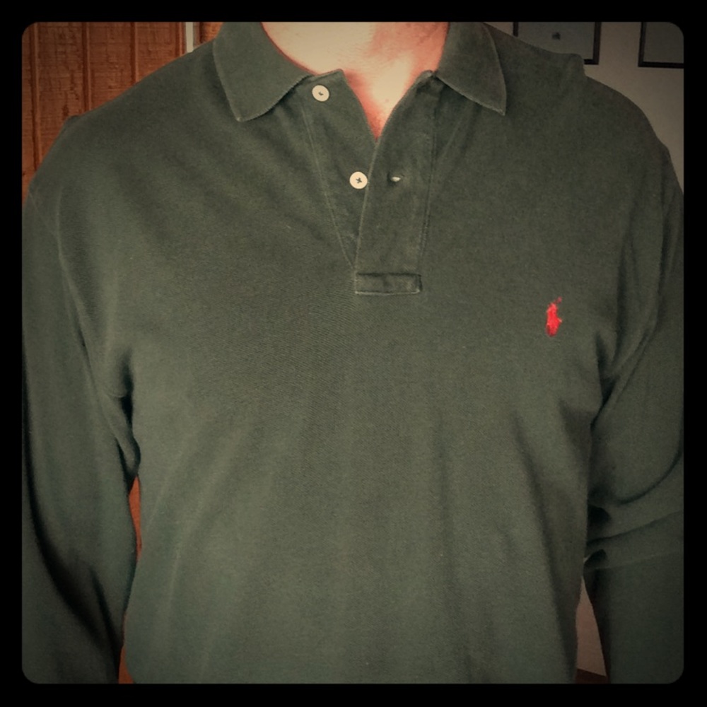 Men’s long sleeve polo